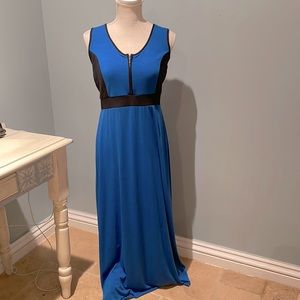 New York collection PS maxi dress color block blue and black never worn